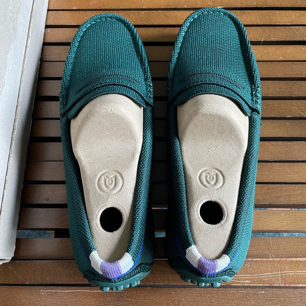 Rothy’s - Green Juniper Drivers - size 6 - NWT